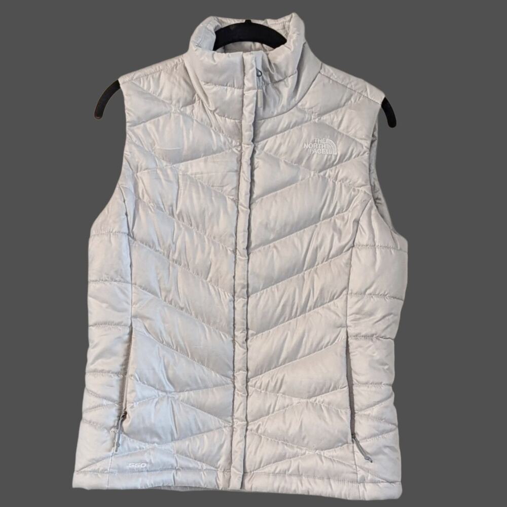The North Face Aconcagua 550 Down Vest Womens Small Gray Full Zip Gorpcore